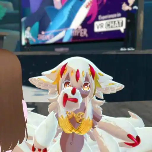 An image of me pointing at the camera, taken in VRChat