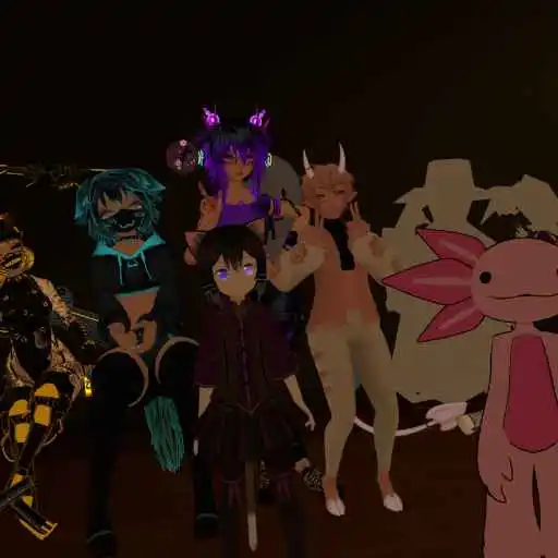 An image of a Group of people in the Great Pug, taken in VRChat