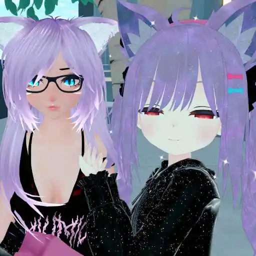 An image of me and a former TA staff member, taken in VRChat