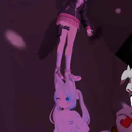 A photo showing me standing in Tizzys head, taken in VRChat